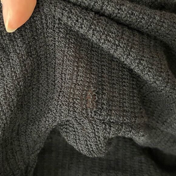 New Eileen Fisher 100% Wool Black Knee-Length Sweater Dress - Picture 6 of 6